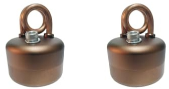 2 set Spirit Burner Efficient Compact Alcohol Burner for Camping Restaurant Picnic Brown, 4.2x7.3x5.4cm