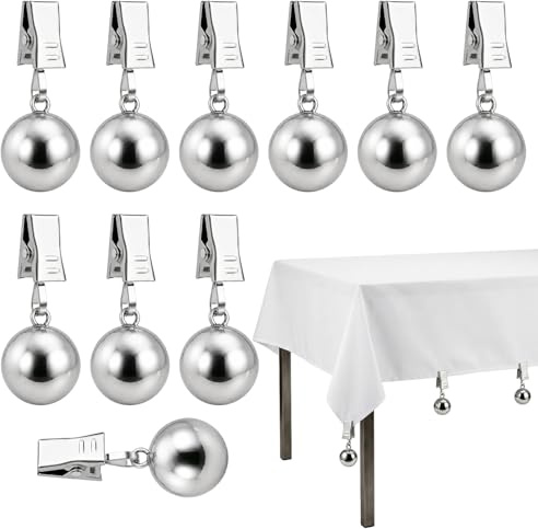 Tischdeckenbeschwerer Extra Schwer 10 Stück Stabile Tischdecken Beschwerer Draußen Winddicht Tischdeckenbeschwerer für Draußen für Outdoor Vorhang Tischdecken