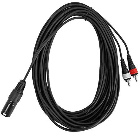 Rockville - Cavo audio da XLR a doppio RCA Pro