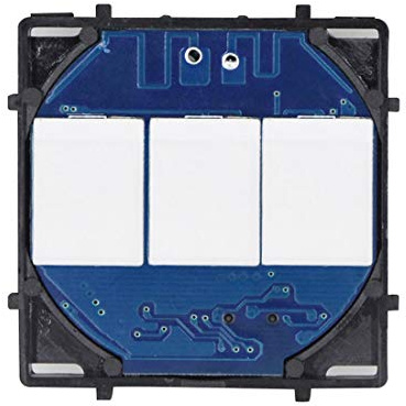 BSEED DIY Smart WIFI Dimmer Touch Lichtschalter Funktionstaste 1 Fach 1 Weg 50 mm Größe Kompatibel mit 86 mm Glas-Touchpanel, Neutralleiter erforderlich