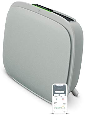 Electrolux - Purificador de aire Well A5, diseño y silenciador 24 DB, 66 m2 Max, inteligente y conectado, certificación ECARF Amigo de los Alérgicos, Purificación automática, WA51-303GY, Gris claro