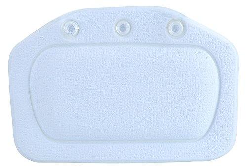 BOROCO Doux Mousse Rembourré Spa Bain Oreiller Baignoire Appui-Tête Tête Cou Coussin Dos Salle De Bains(Bleu)