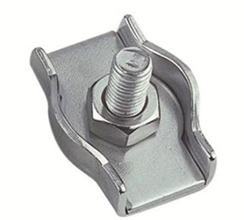 Simplex Drahtseilklemme 5 mm 6 Stück für Drahtseil 5 mm Edelstahl A4 NIRO, AISI 316 Nirosta