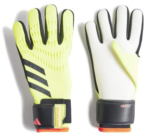 Adidas League Predator Torwarthandschuhe, Unisex, für Erwachsene, solarbetrieben/schwarz/solarrot, 5