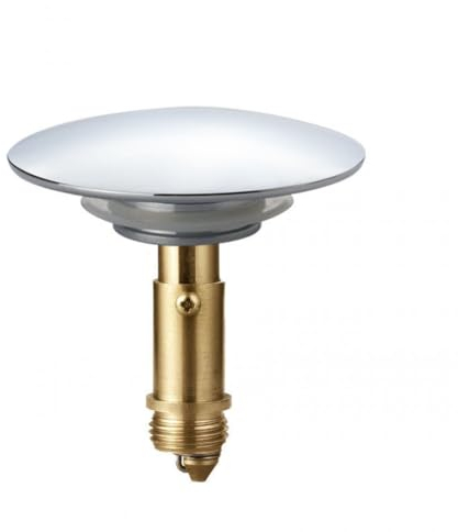 JZK Argento 69mm Tappo pop-up per vasca da bagno in metallo cromato, ricambio tappo click clack coperchio vasca bagno, tappo a molla copertura dello scarico della vasca