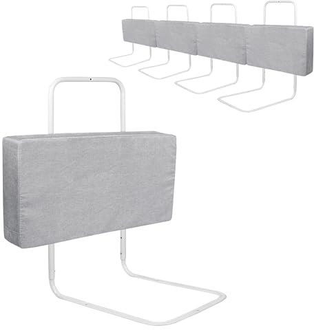 XINZI Rausfallschutz Bett 120cm Bettgitter Baby Bettschutzgitter Kinder 5-Loch Höhenverstellbar Kinderbettgitter Bettumrandung Bettkantenschutz Geeignet für Matratzen von 5-30 cm Dicke, Grau