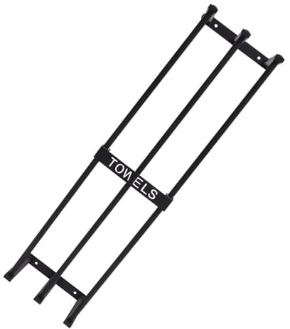 Homoyoyo Handtuchhalter Für Wand Aus Metall Handtuch-Organizer Fürs Badezimmer Badezimmer-aufbewahrungsregal Mit Ablage Wandmontage
