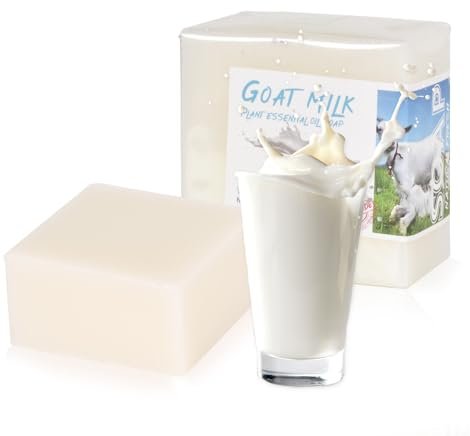 2 Pz Saponetta al Latte di Capra, Saponetta Naturale Bio, Sapone Fatto a Mano 100g, Saponetta per Pelle, Capelli, Corpo, Viso, Sapone Solido al Latte di Capra per Bagno, Doccia, Lavaggio