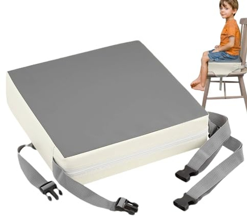 Kinder-Sitzerhöhung – Wasserdichte Baby-Hochsitzauflage, Sitzerhöhung | Sitzerhöhung Für Esszimmerstühle Mit Verstellbarer Länge, Dickes Schaumstoff-Stuhlkissen Für Babys, 30 X 30 X 10 Cm
