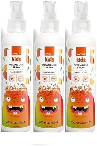 3 x Avon Naturals Kids hair Tamer/detangling spray x 200ml IN NEW PACKAGING