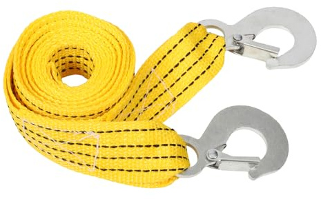 SOLUSTRE Nylon Windenseil Für Autoanhänger Stabiles Schleppseil Mit Haken Fluoreszierendes Seil Zur Vibration Reduzierend Sicher Für Nachtnutzung Geschmiedeter Eisenhaken