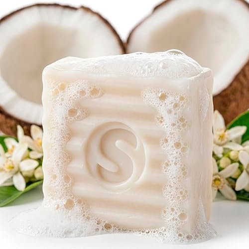 Savon Détachant 100% Huile de Coco pour Linge Délicat & Bébé - Idéal Culottes Menstruelles & Couches Lavables - Lessive Solide Hypoallergénique, Vegan & Zéro Déchet - Fait Main en Espagne (125g)