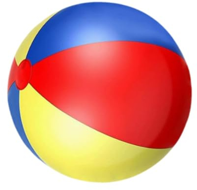 rockible Pallone da Spiaggia Gonfiabile, Giocattolo da Piscina, bomboniere per Feste di Compleanno, Decorazione per Feste estive, Enorme Palla Sportiva, 60 Cm