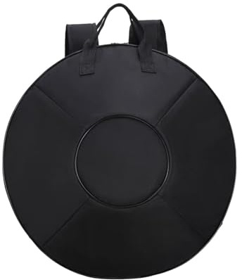 wisoolkic Handpan Tasche mit doppeltem Schultergurt, wasserdichtem Oxford Gewebe, Stahlzungen, passend für alle Größen, 22 Zoll Handtrommeln, komfortabler Transport, wasserdichte Tasche