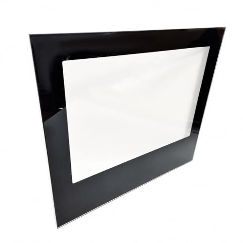 Cristal Vitrocerámico con Bordes Negros a Medida para Horno, Estufa y Chimenea | Resistente hasta 700 °C | Grosor 4 mm (160x40cm)