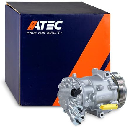 ATEC Germany 1x Compresor de aire acondicionado, COMPATIBLE CON - CITROËN C5 1,C5 2,C5 2 Break,C5 2 Caja/vagoneta,C5 3,C5 3 Break,C6,PEUGEOT 308 1,407, 407 Coupé,407 SW,508 1,508 SW 1,607