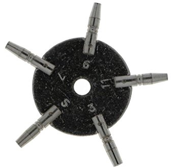 Beco Uhrenschlüssel für Taschenuhren (3/1,65 mm, 5/1,50 mm, 7/1,30 mm, 9/1,15 mm, 11/1,00 mm) 5-in-1 Sternschlüssel aus Legiertem Stahl mit Sechskantkopf