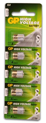 GP Batterie alcaline 11 A 6 V Carte de 12,7 cm