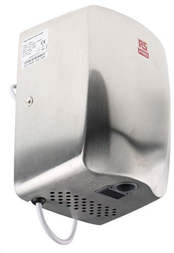 RS PRO Edelstahl Händetrockner Automatisch 1150W Satin, 152mm x 260mm x 180mm