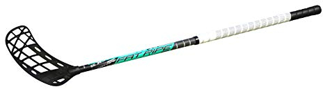 FAT PIPE Floorball Schläger Unihockey Stock 'Zack 33 Bone Coral Green' - IFF Zertifiziert, mit Bone Schaufel/Kelle (rechte Hand Oben am Schläger, sogenannter Linksausleger, 77)