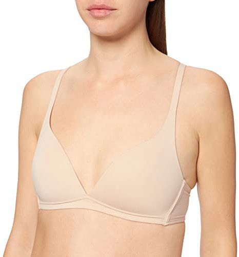 CALIDA Eco Sense Triangel-BH dam, bygellös, sömlösa kupor, justerbara remmar, snabbtorkande och lukthämmande, Ros hy, 75A