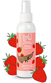 LOTI LOTA Colonia para perros FRESA especial todas las razas y tamaños - Vegano - 125 ml