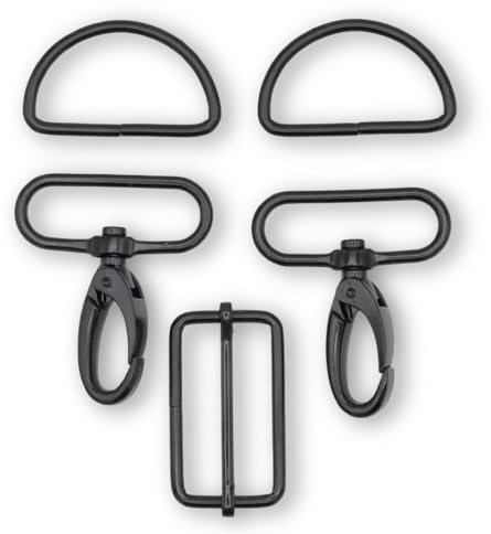 Slantastoffe Taschenzubehör Taschen Accessoires Set Metall Breite 40 mm