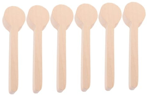 DIYEAH 6stücke Teiliges Holzlöffel Unlackierte Rohlinge Buchenholz Für Kreative Handarbeiten Und Schnitzprojekte Halbfertige Holzlöffel Selbergestalten