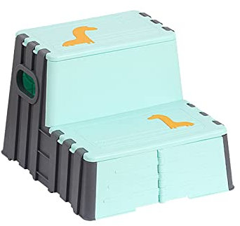 DINSOAVR 2-Stufen Klapp Tritthocker Zusammenklappbarer Tritthocker Leiter Kinder Küchenthekenhocker Helfer Toiletten Töpfchen Trainingshocker