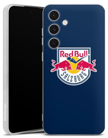 DeinDesign Silikon Hülle kompatibel mit Samsung Galaxy S24 FE 5G Case transparent Handyhülle EC Red Bull Salzburg Offizielles Lizenzprodukt Eishockey