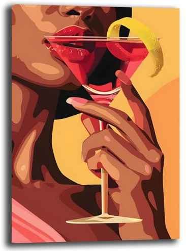 Printerland Quadro Moderno Cucina Quadri moderni sala pranzo da Parete grande XXL Stampa su tela Canvas Decorazione Murale muro Arredo bar ristorante pizzeria (5, 70x100 cm, Canvas intelaiato)