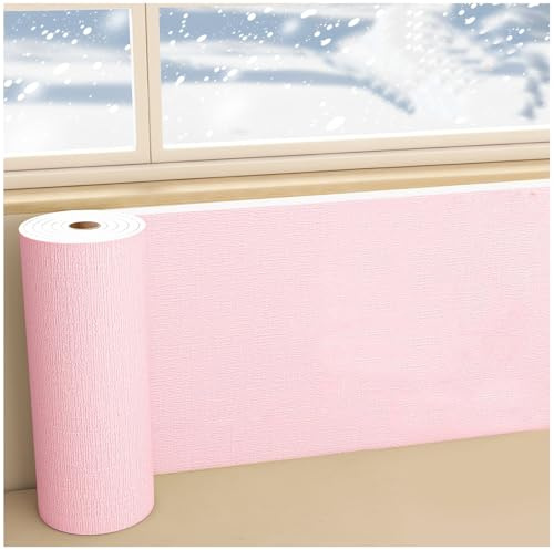 APMOE Papier Peint Adhésif Mural, Rouleau Isolant Thermique Autocollant Imperméable et L'humidité, Revetement Coussin Mural Résistant Insonorisant pour Cuisine, Salon(Rose,2 Rolls)