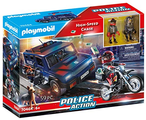 PLAYMOBIL 70464 Verfolgung der Polizeiaktion mit hoher Geschwindigkeit (ausschließlich)