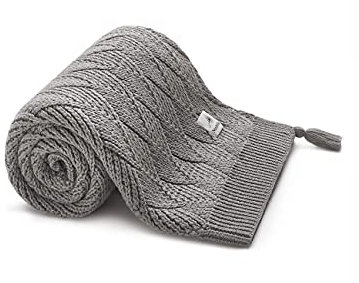Nordville Decke aus neuseeländischer Merinowolle 100x80 cm Winterdecke Weich Anti-Allergen, Antibakteriell Hochwertig Atmungsaktiv Thermoregulierend Absorbierend Schützt Babyhaut