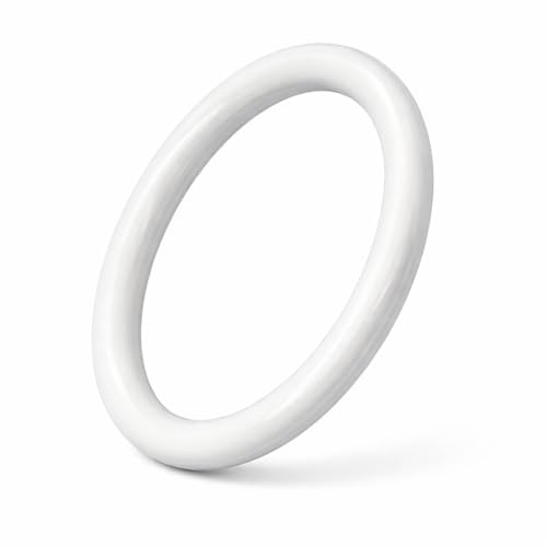 10 Gardinenringe für Scheibenstangen Farbe: weiß - 8x13, 11x16, 13x18, 16x21 mm (Durchmesser Ø 13 x 18mm)