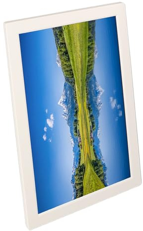 Goshyda Digitaler Bilderrahmen, 17 Zoll, 1440 x 900, Multifunktions-Videoplayer, Uhr, Wecker, Kalender, mit Fernbedienung, intelligenter digitaler Bilderrahmen, für das Heimbüro(#2)