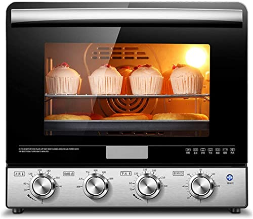 RKYRRKI Oven Solo Forno a microonde in Silver Tact Forno Elettrico Singolo Integrato - Fornello alogeno a convezione Premium in Acciaio Inossidabile Ideale per arrostire, cuocere al Forno Estetico e