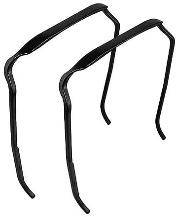 Curly Thick Hair Large Headband,Großes Stirnband für lockiges, dickes Haar, 2pcs unsichtbarer Haarreif, Stirnband in Sonnenbrillenform,DIY-Accessoires für lockiges Haar (Schwarz)