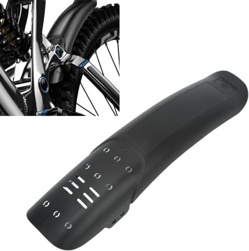 Tissting Fahrradschutzblech Schwarz 36,5 x 8 cm (14,4 x 3,1 Zoll) Universell - Kompatibel Mit 26/27,5/29 Zoll Rädern, Vorder- Und Hinterrad, MTB Und Rennräder, Windabweisend Und Wasserdicht