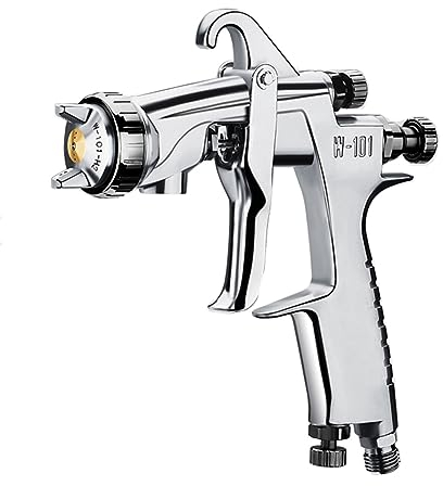 PHLeaz Pulverizador de Pintura automática Pistola de pulverización de Pintura de Coche neumática de Aire de reacabado automotriz Profesional (Color : A)