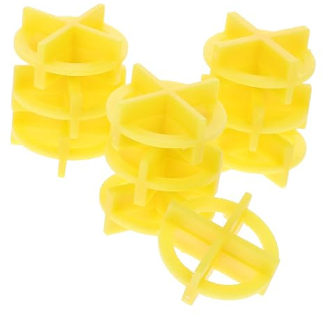 Mikikit 100pcs Ceramic Tile Cross Spacers Leveling Clips for Construction Use Lightweight Pp Material with 2mm and 3mm Floor Tile Plastic Spacers for Precise Fixing