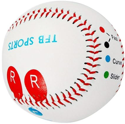 Mlllokfki Baseball Grip Improvement Tool, Pitching Accuracy Trainer, Grip Trainer for Pitchers, Baseball with Placement Marks, Pitching Skill Development Baseball, Baseball Velocity Trainer