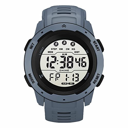 AKTOUR Mi Band Orologio Fitness da uomo Ampio schermo di facile lettura Stile di visualizzazione con cinturino in PU Orologio Bambina Digitale Orologio Fitness (C, One Size)