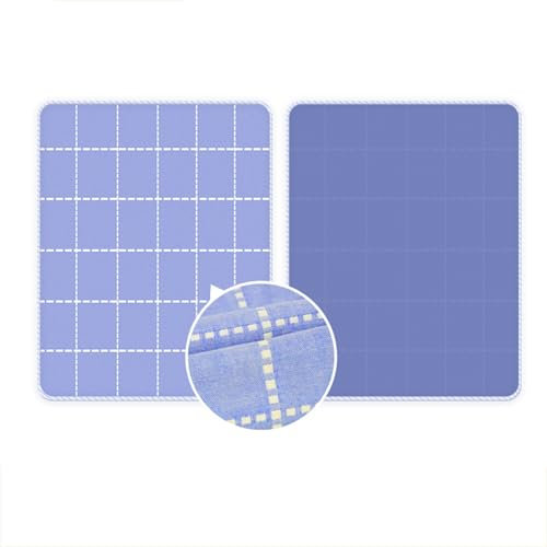 LVYUDS Doppelseitig Inkontinenz Bettunterlage Wasserabsorption Auslaufsicher Patient Gelähmt, Inkontinenzauflage Wiederverwendung Postnatal Inkontinenzunterlage Waschbar(60x80cm,Blau)