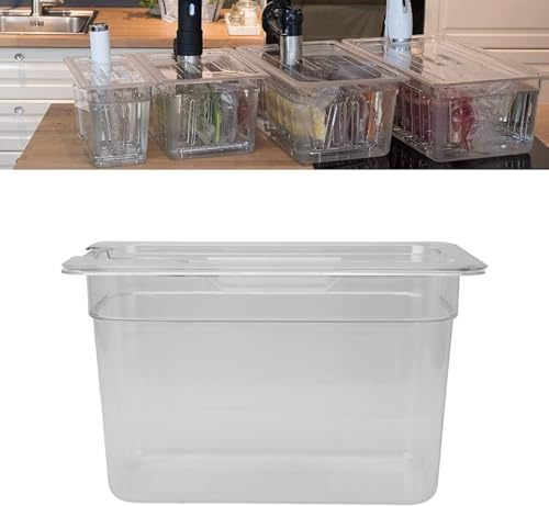 6,9-Liter Sous-Vide-Behälter mit Deckel, temperaturgesteuerter Slow-Cooker für Küche und Herd, Sous-Vide-Kit inklusive Aufbewahrungskoffer