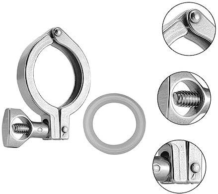 Garneck 2sätze Edelstahlklemme Mit Silikondichtung Heavy Duty Einzelstiftklemme Für Sanitärarmaturen