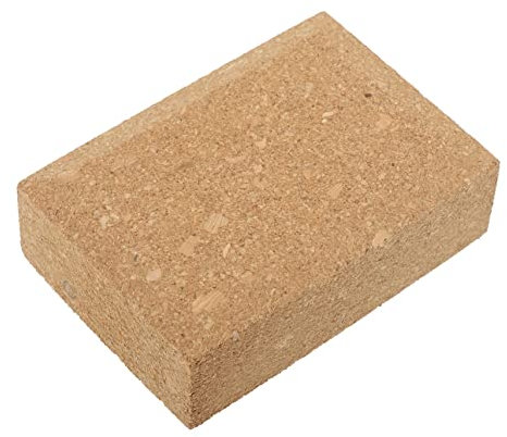 DOITOOL Cork Sanding Block for Leather Craft DIY, Sandpaper Grinding Block with Wooden Retainer, Small Hand Sanding Tool for Precision Leatherworking and Hole Punching