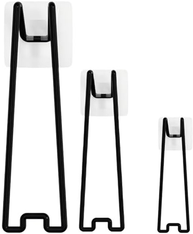 AESZITTEW Soporte para marco de fotos, 3 tamaños, soporte trasero de caballete, accesorios autoadhesivos para marco de fotos de mesa