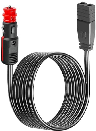 12V/24V Kühlbox Kabel für Auto – Ersatzkabel für Dometic, Mobicool, Waeco – Zigarettenanzünder KFZ Stromkabel – 2-Pin Anschluss – 3.5m DC Kabel für Mini-Kühlschrank & Kühlbox