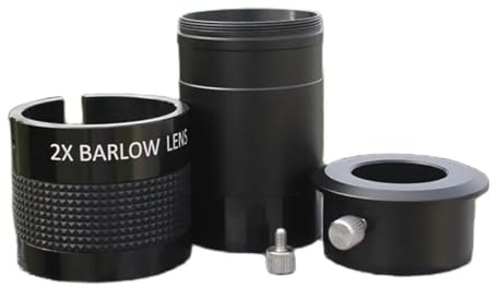 Teleskopzubehör Barlow-Spiegel 2 Zoll 2X-Multiplikator mit 1,25 Zoll astronomischem Teleskopzubehör